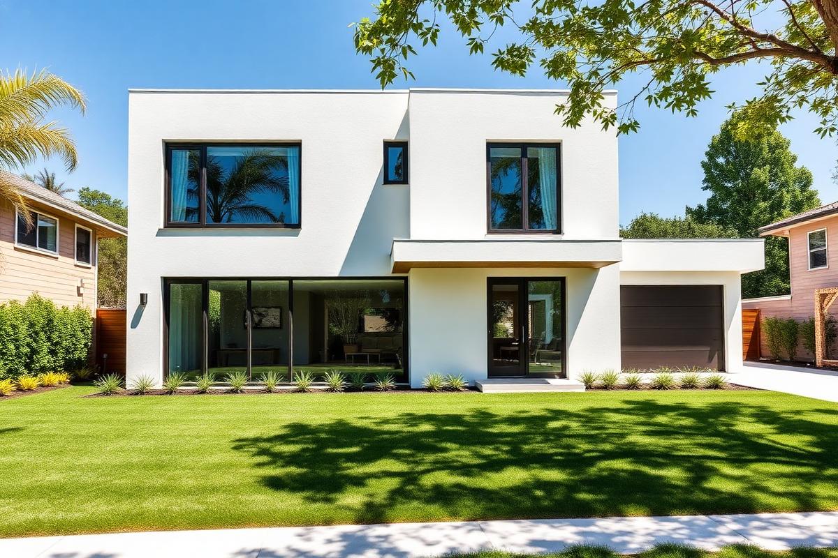 Casa moderna con jardín y pileta